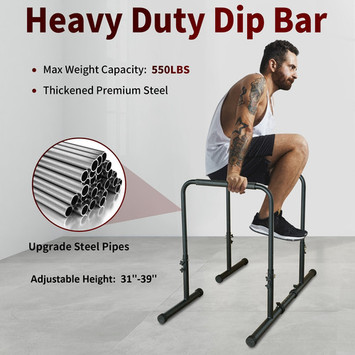 Adjustable dip bar stand - bar,